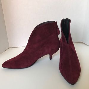 New Manu Mari Lea Suede Ankle Booties Size 6/7/8